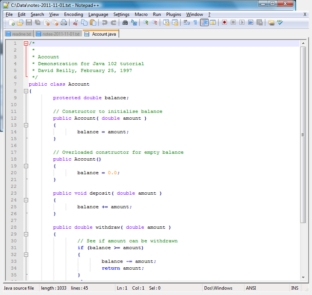 how to use notepad for java programming