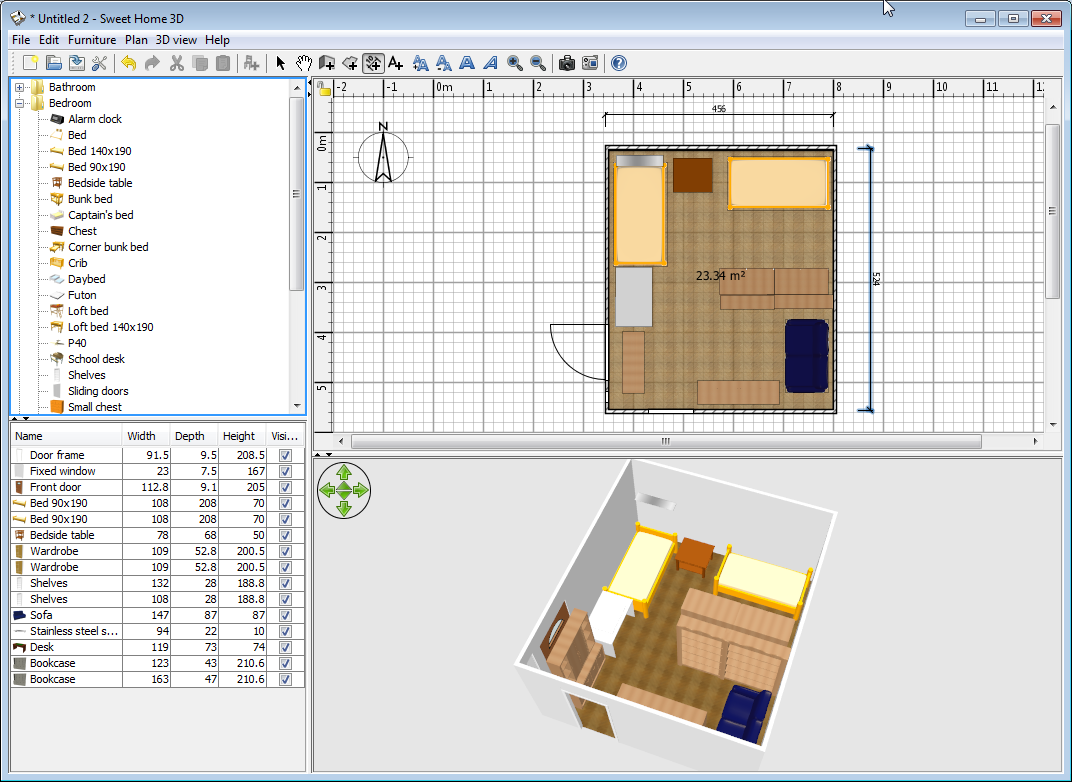 sweet home 3d house plans samples