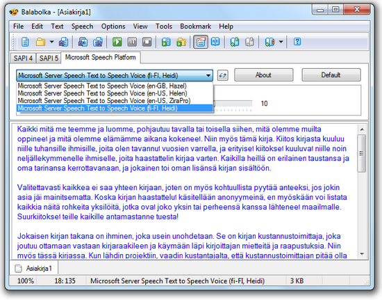 text to speech download different voices