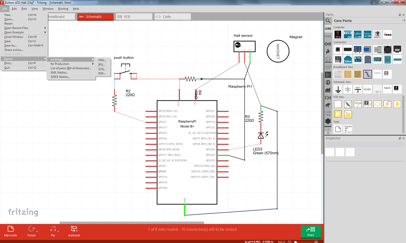 raspberry pi 4 fritzing