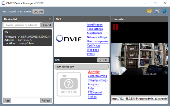 ip camera onvif software