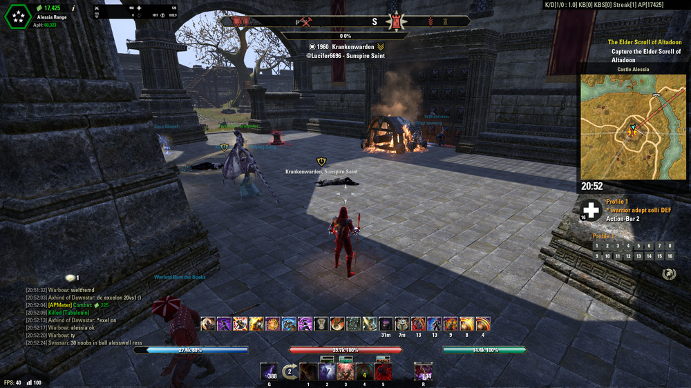 ESO pvp keep defended